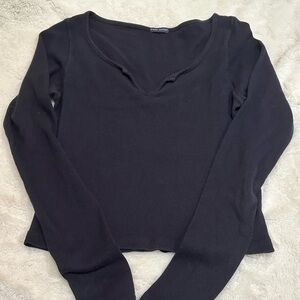 Brandy Melville Cropped long sleeve OS
